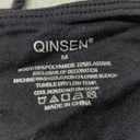 QINSEN Women's One Shoulder Tank Tops Double Lined Sleeveless Slim Fit Cropped Tee Shirt Y2k Tops (Medium, Black)