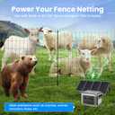 Electric Fence Netting, 42.5" H x 164'L, Electric Netting Fence for Cattle, Sheep, Goat, Hogs, Pre-Assembled, 14 Posts Double Spiked, Portable Livestock Nets Used in Backyards, Farms and Ranches