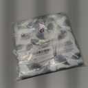 Gray and White Floral Printed Valance for Windows, Short Curtains Valances Rod Pocket for Kitchen Bathroom Cafe Living Room 52 x 14 Inches, Gray (Grey)