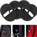 Cabilock Universal Car Door Lock Protective Cover Sleeve 4Pcs Shock Absorber Gaskets for Vehicle Door Lock Latch Guards