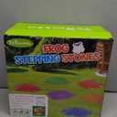 6 PCS Kids Stepping Stones Light Up Frog Balance Stones Outside Toys Ages 3-5 4-8 Plastic Jumping Step Stone Indoor Outdoor Sensory Play Toddler Obstacle Course Coordination Game 3 4 5 6 7 Year Old