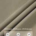 Tapata Women's 28"/30"/32"/34" Straight Linen Dress Pants with Pockets Tall, Petite, Regular for Office Work Business (Brown, XL)