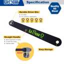 LABEAR- Low profile torx set, Low profile torx, TORX 5-Piece Ultra Low Profile Offset Screwdriver Set, Star, 90 Degree Straight Slim Plate For Tight Area, T20, T25, T27, T30 & T40, EDC Screwdriver