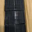 6 Pack Temporary Shades,Blackout Pleated Paper Blinds for Indoor Windows Cut to Size Adhesive Paper Shades No Tools No Drilling for Office, Bedroom, Living Room, 36" W x 72" H, Black, 36"W x 72"H- 6PC