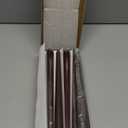 Burgundy 12 Inch Taper Candles - Pack of 12 Premium Unscented, Dripless & Smokeless Hand-Dipped Candles for Birthday, Wedding or Dinner Decorations and Formal Candlelighting