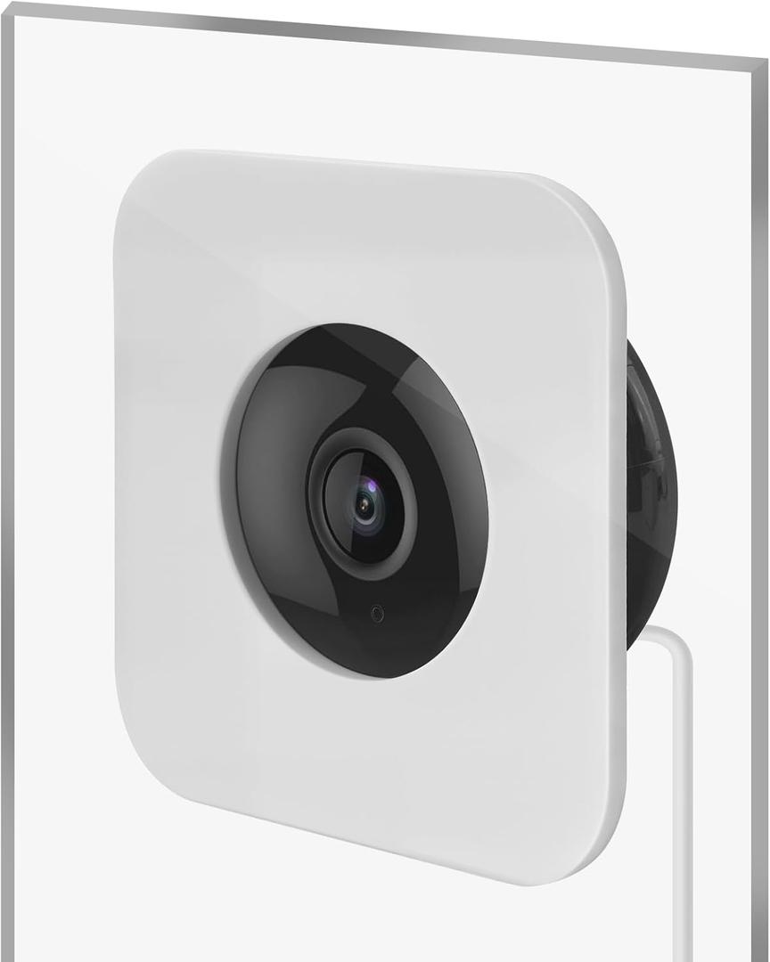 2 Pack Camera Window Mount Compatible with Yi Home Camera, Strong Adhesive Tape Holder No Drill Installation Required, Clear View for Indoor Security Monitoring