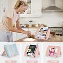 Book Stand - Portable Document Holder for Kitchen, Reading, Desk, Supporting Cook Books, Music Books, iPads, with Multiple Positions and Page, Stylish & Sturdy