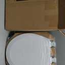 Bemis 500EC Durable Wood Toilet Seat with Easy Clean Hinges, Made in USA, Round, White