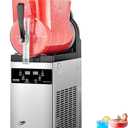 VEVOR Commercial Slushy Machine, 12L Single Tank Frozen Drink Machine, 48 Cups Stainless Steel Margarita Smoothie Frozen Drink Maker, Slushie Maker for Home Party Restaurants Cafe Bars