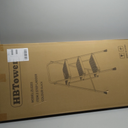 HBTower Step Ladder, Folding Step Stool with Wide Anti-Slip Pedal, Sturdy Steel Ladder, Convenient Handrail, Lightweight, Portable Steel Step Stool