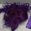 ZJchao Purple Anime Cosplay Wig Stylish Party Costume Synthetic Hair Comfortable Breathable Short Wig Men