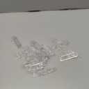 20pcs Plastic Locking Shelf Support Pegs,5mm Shelf Pins,Self-Locking Bracket Clips,Clear Shelf Pegs for for Kitchen Cabinet Furniture Book Shelves, 5mm Peg x 5/8" Thick Shelves