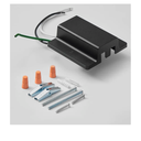 VANoopee H Track Floating Canopy Connector Black for Single Circuit H Type Rail, Cover Compatible With Halo System, LED Lighting Accessories Kit, Easy Install