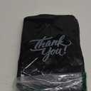 Infinite Pack Thank You Merchandise Bags, Die Cut Handles, Retail Shopping Bags for Boutique - Choose Color & Size (9" X 12", PACK OF 500, Black)