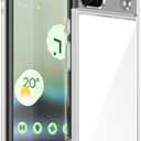 Case for Google Pixel 6a, Military Grade Drop Protection Phone Case, Yellowing Resistant, Anti-Scratch Hard PC Back, Shockproof Hard Ultra-Thin Protective Cover, Clear