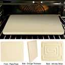 Onlyfire 14"x16" Rectangular Pizza Stone for Oven, BBQ & Grill Heavy Duty Cordierite Baking Stone with Exclusive Bottom Heat Spiral for Crispy Crust, Thermal Shock Resistant Large Bread Bake Stone