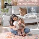 Baby Play Mat 50x50 Playpen Mat Foldable Washable Padded Thick Non Slip Crawling Tummy Time Rug Carpet for Babies Boys Girls Toddlers Soft Mat for Floor Nursery Gym Infant Cushion Beige