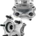 2 Pcs 512388 Rear Wheel Bearing Hub Assembly Compatible with Nissan Altima 2007-2018 Pathfinder 2013-2019 Maxima 09-19, Murano 2015-2019, for Infiniti JX35 2013, QX60 2014-2019, 5 Lugs Encoder ABS (OE Size)