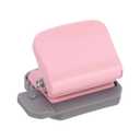 PATIKIL 1/4" 6 Hole Paper Punch, Metal Hole Puncher 5 Sheet Punch Capacity Loose Leaf Paper Puncher Circle Punch for Office and Home Supplies, Pink