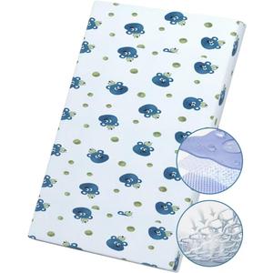 Pack and Play Mattress 38" x 26", Portable Playard Mattress Soft Firm Premium Foam Pack N Play Mattresses Odorless Breathable Baby Foam Playpen Mattresses (Apple Bear)