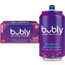 bubly Sparkling Water, Blueberry Pomegranate, Zero Sugar & Zero Calories, 12 Fl Oz Cans (Pack of 8) (EXP 10/05/26)