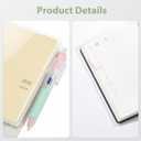 5 x A6 Clear Planner Cover for Hobonichi Original, Transparent PVC Case with Pen Holder Bookmark Card Pockets for Midori Stalogy Notebooks, Waterproof Protective Cover(2-Pack)