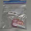 Skyconser with Safety Lock for Apple AirPods 4 Case 2024,Clear Cases with Phone Stand & Cleaning Kit,Soft TPU Cover for AirPods 4th Generation Case,Cute Bling Keychain for Women Girls-Clear Pink