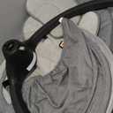 Baby Swing for Infants,Comfort Cradling Baby Rocker Portable Newborn Swing with Music/Remote Control/Timing Function,Black (Black)