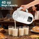8 in 1 Nut Milk Maker Machine, 40oz Automatic Soy Milk Maker Blender, Homemade Soy Milk, Oat Milk, Almond Milk, Juice, Plant Based and Non Dairy Beverages, 12H Delay Start/Keep Warm/Self Cleaning