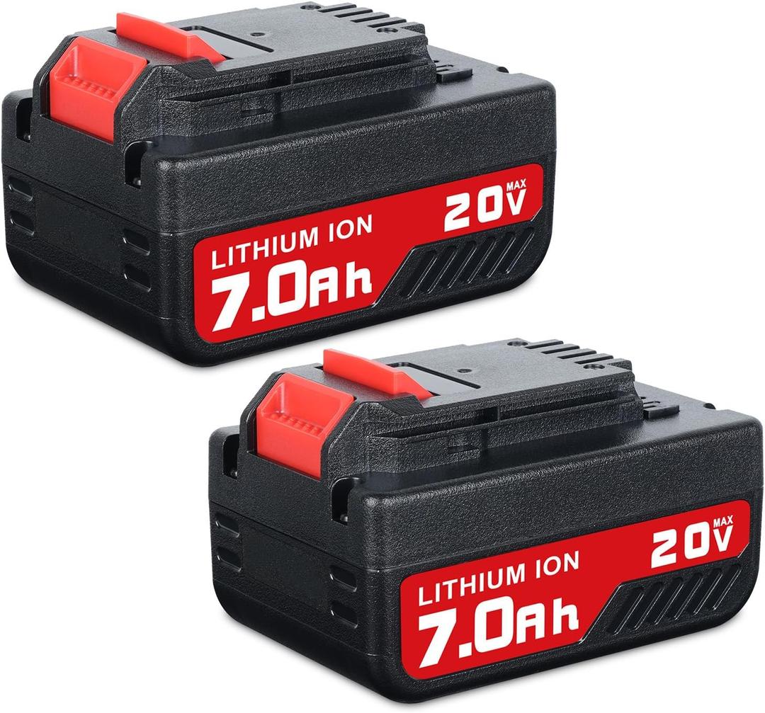 2Pack 7.0Ah 20V Replacement for Porter Cable 20V Battery Compatible with Porter Cable Battery PCC685L PCC680L PCC682L PCC685LP