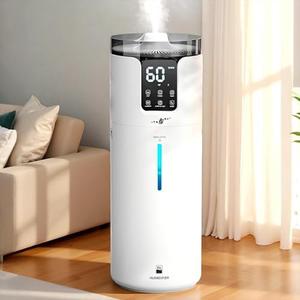 Humidifier Large Room, 4.2 Gal/16L Large Humidifier for 1500 sq.ft, 360° Nozzles Cool Mist Ultrasonic, Top Fill Tower Humidifiers for Bedroom Office Plant wholehouse with Extension Tube, Night Light