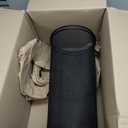 2-Pack Round Steel Mesh Trash Can, Recycling Wastebasket, Black  19.5"x 10"