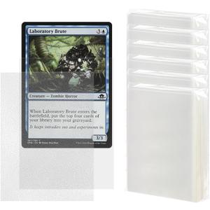 Katomula 300 Pack Pro Clear Card Sleeves for MTG Tear-Resistant Rough Matte MTG Sleeves, Standard Sleeves Perfect Shuffling