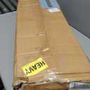 MAXYOYO Modern Accent Chair, Comfy Living Room Chair with Metal Frame Wooden Armrest, Upholstered Armchair with Soft Cushion for Bedroom Balcony Lounge Reading Room, Dark Grey (Standard)