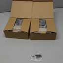 2 Pack Matte Black Door Handles, Keyless Interior Door Knobs, Privacy Door Lever Locksets for Bedroom Bathroom, Heavy Duty Square Door Lock (2.0lb), Reversible for Left&Right Handled Doors