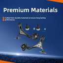 Front Lower Control Arm and Ball Joint Kit Compatible with 2013-2017 Honda Accord (Automatic Transmission) | Replace# K642509, K642517, K500315