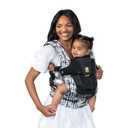 LÍLLÉbaby Complete Airflow Deluxe Ergonomic 6-in-1 Baby Carrier Infant to Toddler with Lumbar Support (7-45 Pounds), 360 Degree Baby Wearing, Inward and Outward Facing (Shibori/Black)