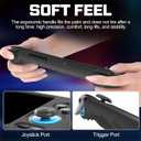 Silicone Case Compatible with Anbernic RG556, Anti-Scratch, Washable, Shockproof Silicone Protective Cover for RG556 Retro Handheld Game Console - Black