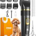 oneisall Dog Clippers Low Noise, Pro Dog Grooming Clippers Kit with Rechargeable Cordless Shaver Trimmer for Dogs Cats, IPX7 Waterproof Pet Clippers Grooming At Home