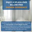 2 x Anti-Billowing Shower Curtain Weights Pouch for Splash-Free Bath Experience | Filled Pouches Prevent Shower Curtain Liner from Blowing | 4 Pack | 4.2oz Each