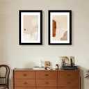 LUCKYLIFE 24x36 Poster Frame in Black Wood with Plexiglass 2 Pack