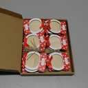 Blulu 24 Pcs Christmas Snowball Picture Ornament Bulk Snowflake Wooden Photo Frame Ornaments Christmas Hanging Ornaments for Tree Stockings Decorations