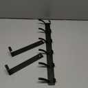 BOOMIBOO Over The Door Hooks, Sturdy Door Hanger, Towel Rack Towel Hooks for Bathroom 12 Hooks Large Over The Door for Bathroom, BedroomKitchen (Black)