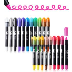Mr. Pen Washable Gel Crayons, 20 Pack, Twistable, Non-Toxic, Kids & Adult Coloring Crayons