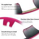 Wheel Rim Protect for Tesla Model Y 21" (2020-2024), Easy-Install Hubcaps Wheel Cover, Scratch-Resistant Car Tire Trim Rings, Stylish Design for Induction Wheels, Sakura Pink 4Pcs Model Y Accessories