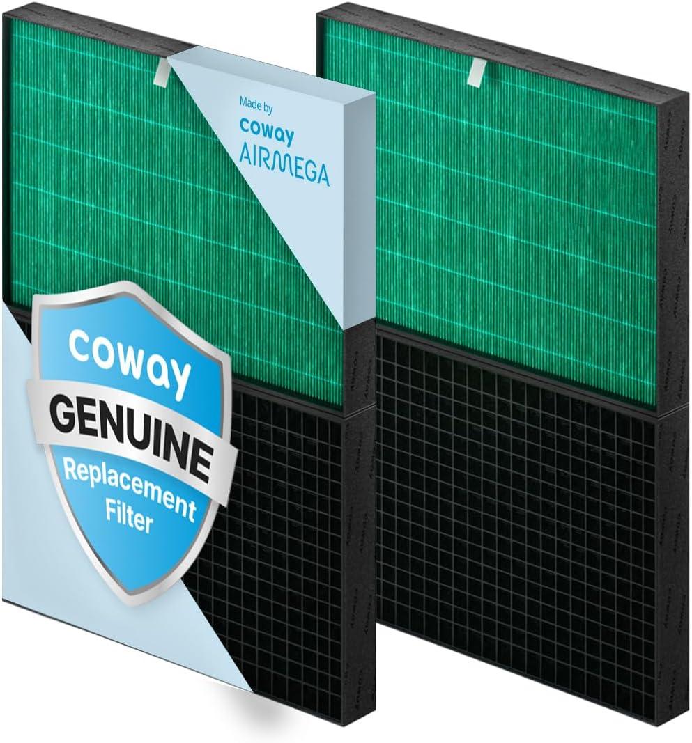 COWAY Airmega ProX Genuine Replacement Filter Set, HEPA Filter and Active Carbon Filter