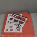 Sattiyrch Christmas Figurine Storage Box & Nutcracker Storage Container, 600D Canvas,Keeps 8 Holiday Figurines,15 Inches,Adjustable Area & Pockets for Decorations