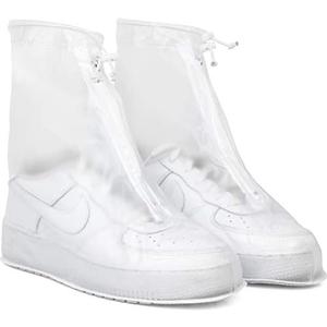 Rain Shoe Covers | Waterproof Shoe Covers for Men Women | Reusable Galoshes Overshoes, Large