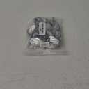 Luomorgo 8 Pcs 1.5" Caster Wheels Swivel Stem Casters for Small Tiny Shopping Cart Trolley Wheel, No Noise TPE M8 x 20mm Threaded Stem Caster, 352lb/160kg Load Capacity (Without wrench)