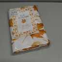 Romanstile Fall Rectangle Tablecloth 60 x 102 Inch,Thanksgiving Autumn Harvest Orange Maple Leaf Table Cloths, Stain Resistant Farmhouse Table Cover for Thanksgiving Holiday Dinner Party